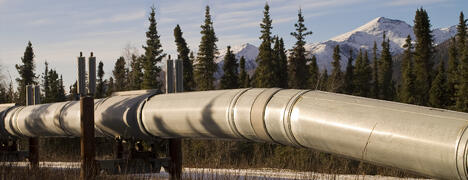 Indelac actuators on oil and gas pipeline