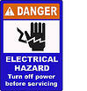 Turn off power to actuator