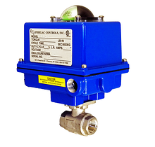 Indelac Electric Actuator R Series - SVF E Series on a valve