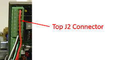 top J2 connector