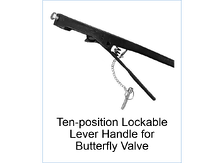 Ten-postion_Lockable_Lever_Handle_for_Butterfly_Valve