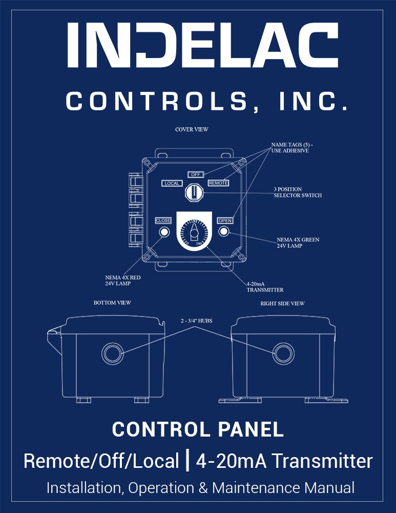 Control Panel Remote/Off/Local 4-20mA Transmitter