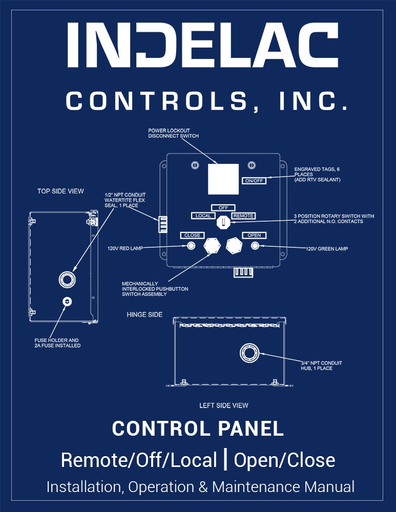 Control Panel Remote/Off/Local Open/Close