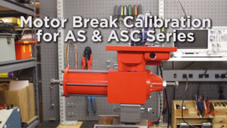 Motor Break Calibration for AS & ASC Series